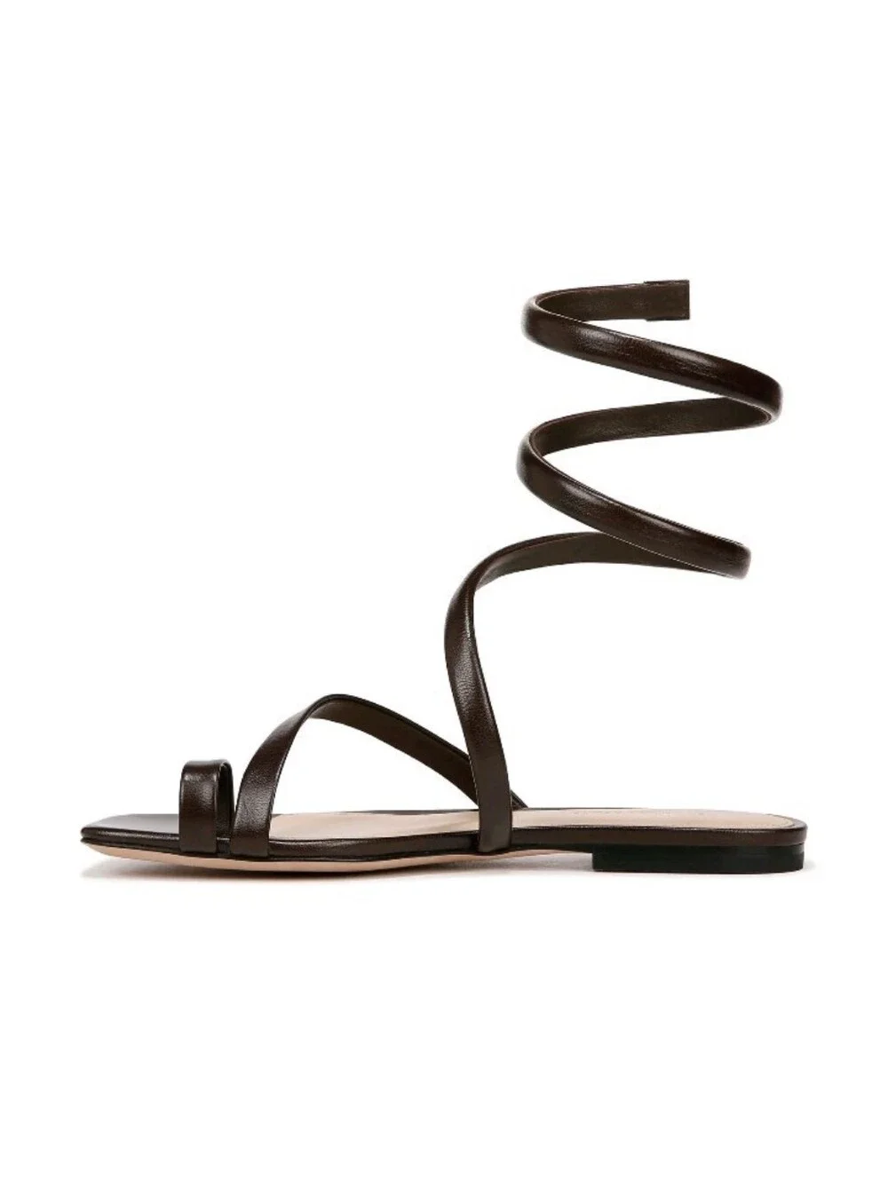 New Without Tags Veronica Beard Allura Brown  Wrap-Around Leather Belted Size 7